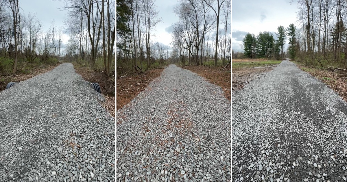 gravel driveway refresher project