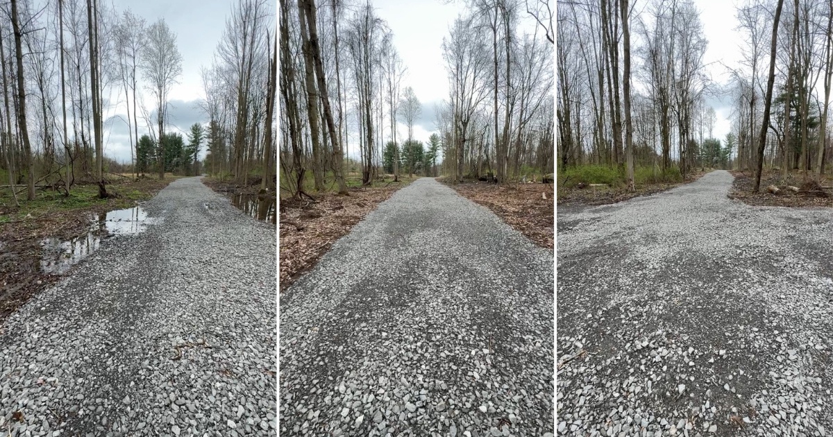 gravel driveway refresher project