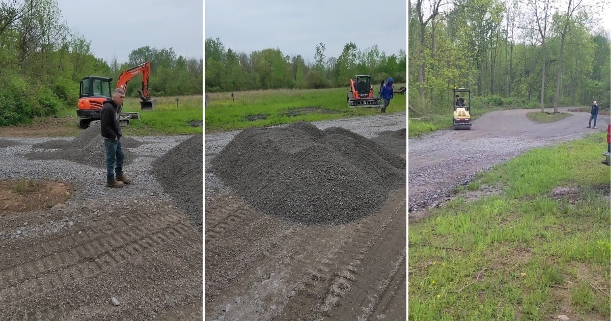 gravel driveway refresher project