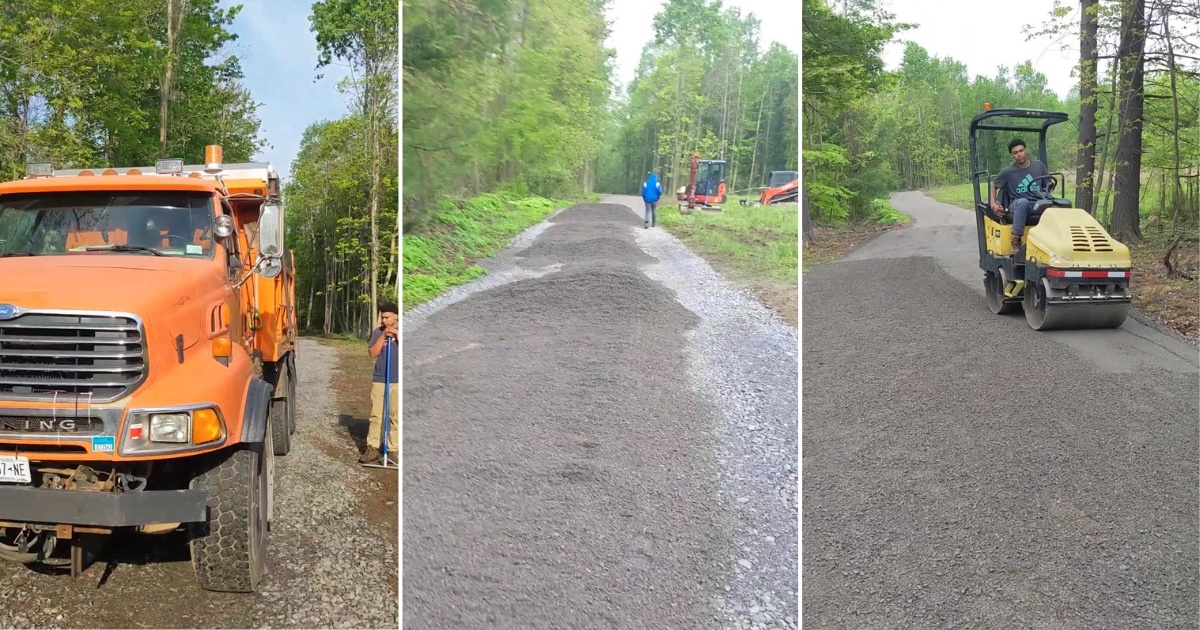 gravel driveway refresher project