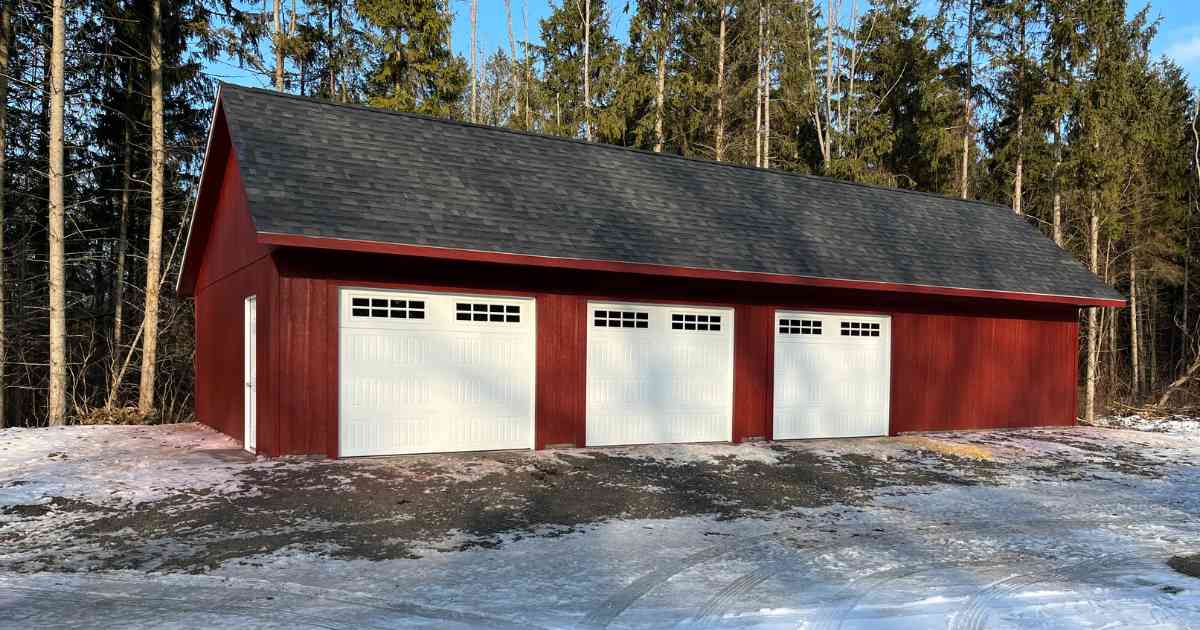 Building Garage in Winter