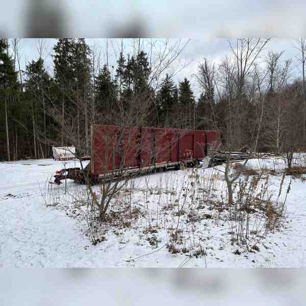 Building Garage in Winter