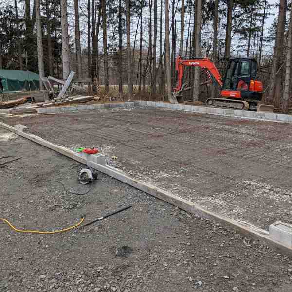 Concrete Garage Floor Before Concreting