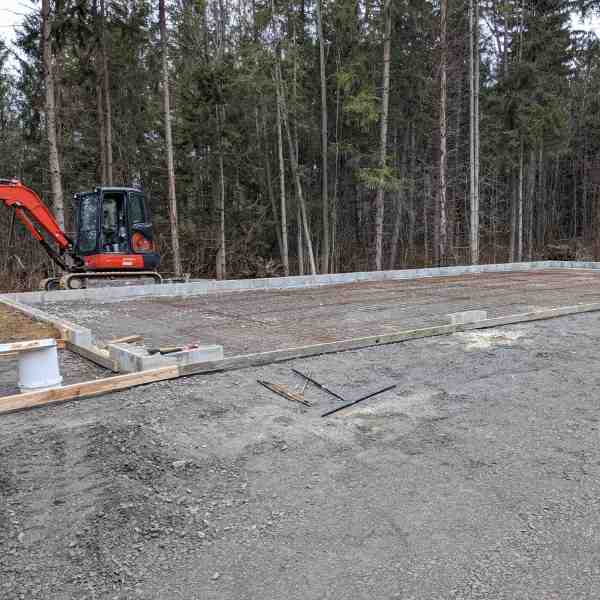 Concrete Garage Floor Before Concreting