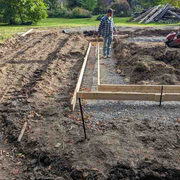 Foundation Footer Before Concreting