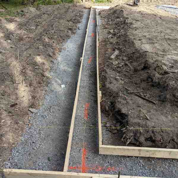 Foundation Footer Before Concreting