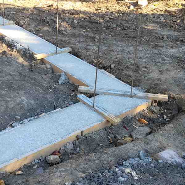 Foundation Footer Concreted Corner