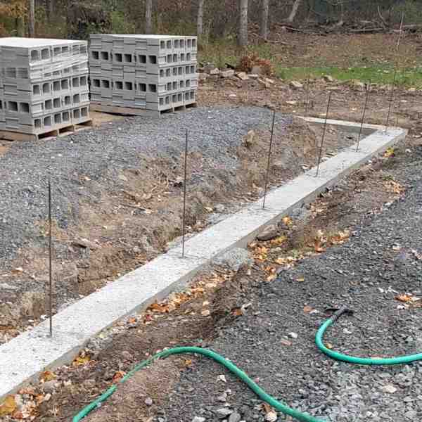 Foundation Footer Concreted Corner