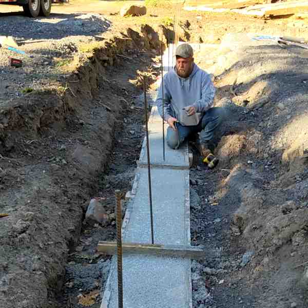 Foundation Footer Concreted Corner