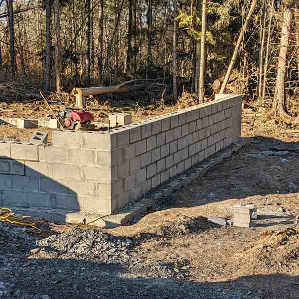 Foundation Walls Block Laying