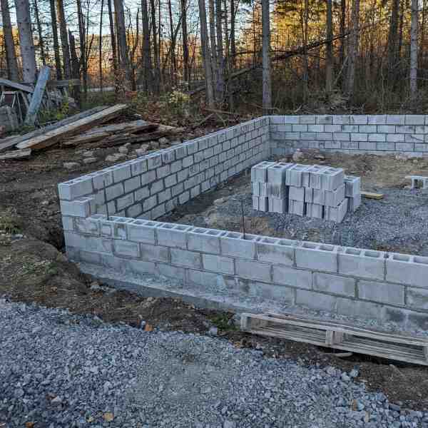 Foundation Walls Block Laying