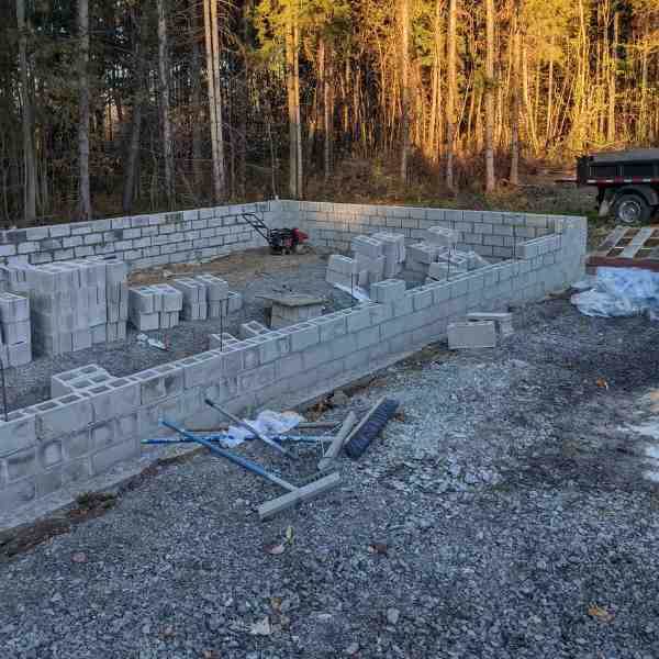 Foundation Walls Block Laying