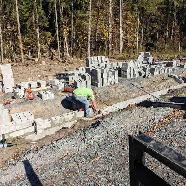 Foundation Walls Block Laying