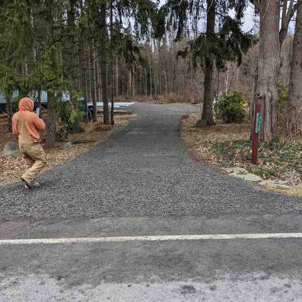 Gravel Driveway Installation Part 1 Entrance