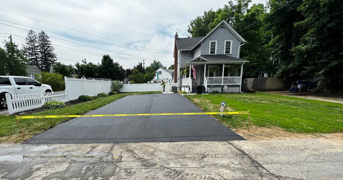 New Asphalt Driveway in Batavia New York