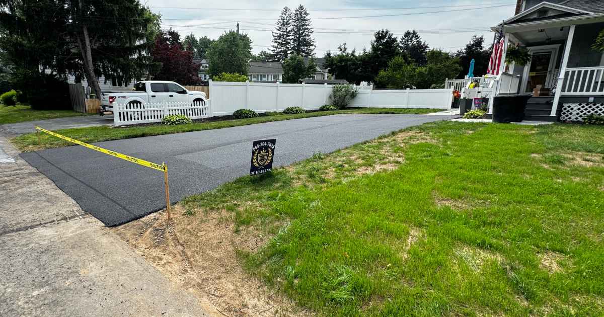 New Asphalt Driveway in Batavia New York