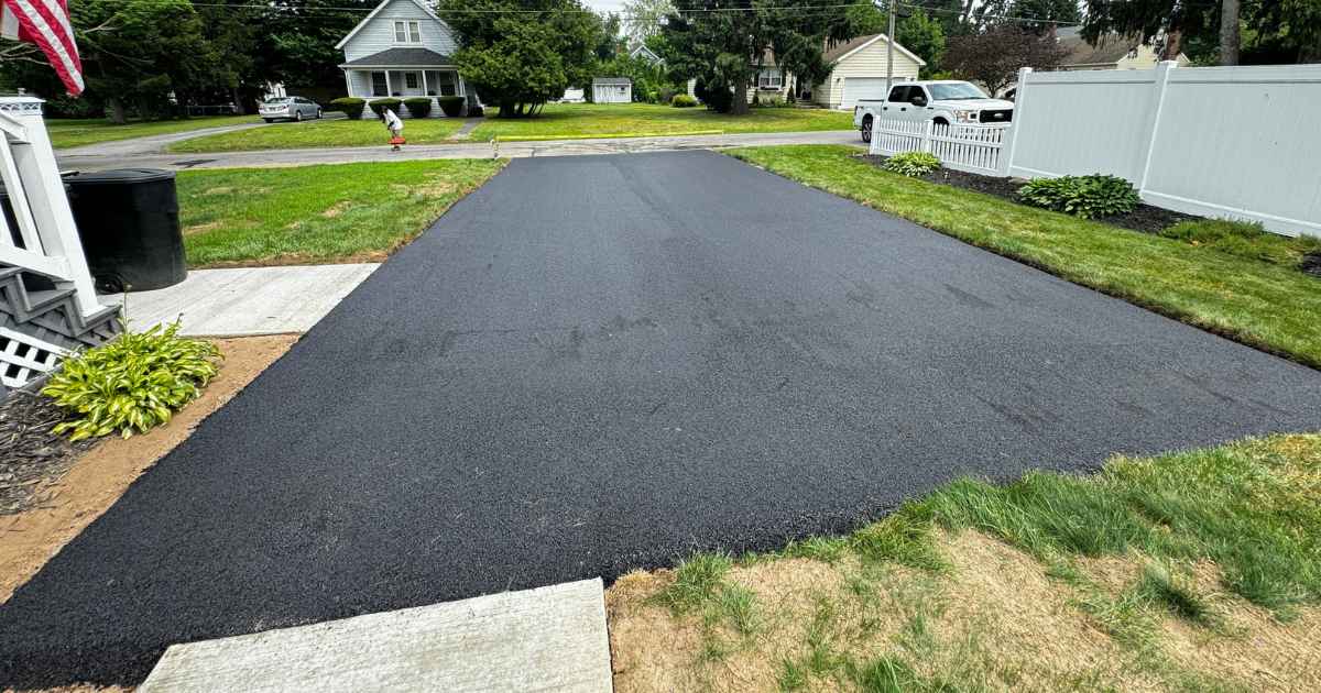 New Asphalt Driveway in Batavia New York