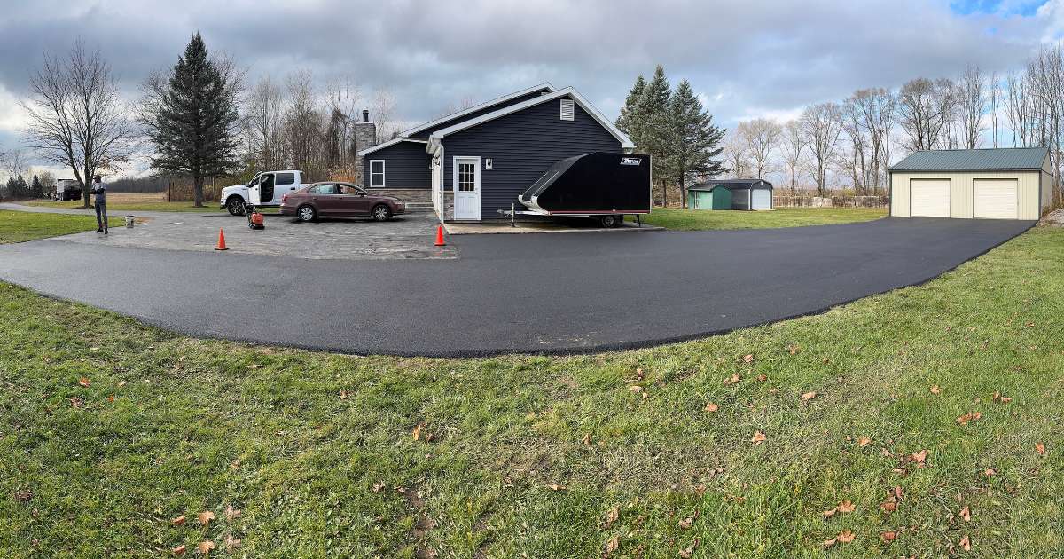 Completed Asphalt Driveway Installation Project