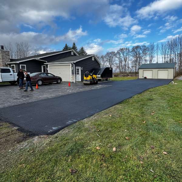 Completed Asphalt Driveway Project View 1