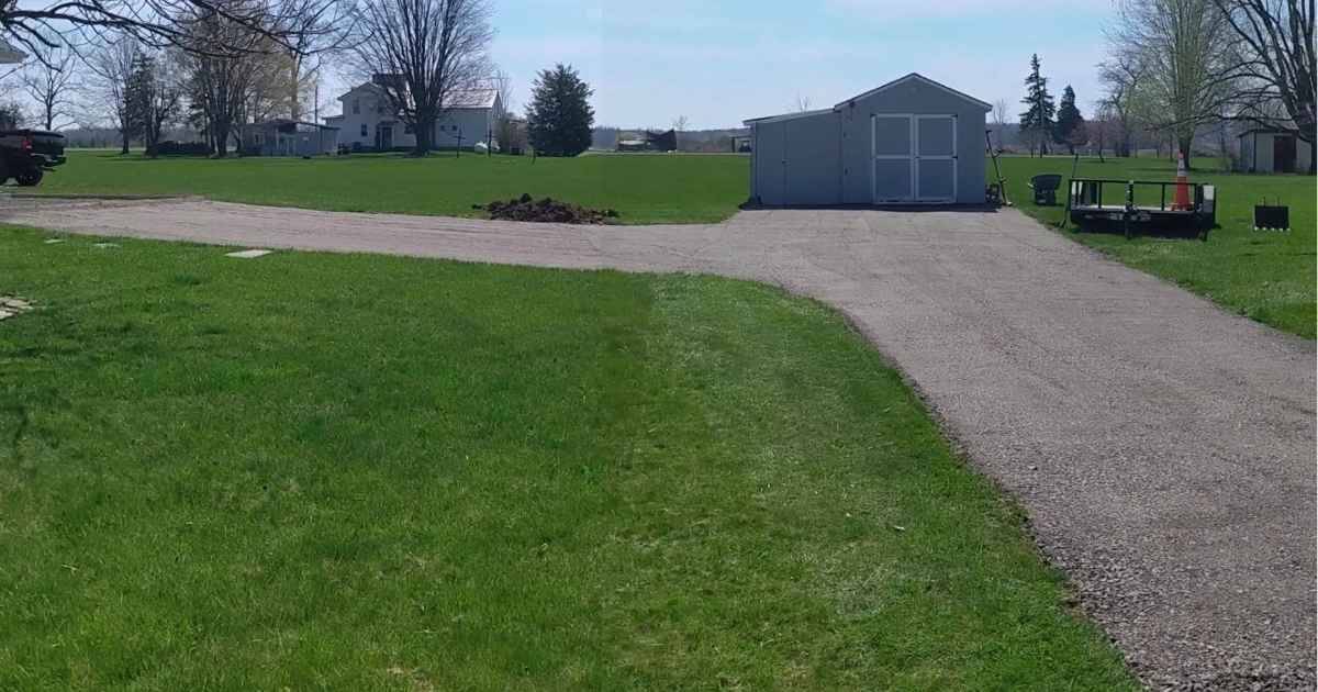 Completed Gravel Driveway in Lyndonville NY