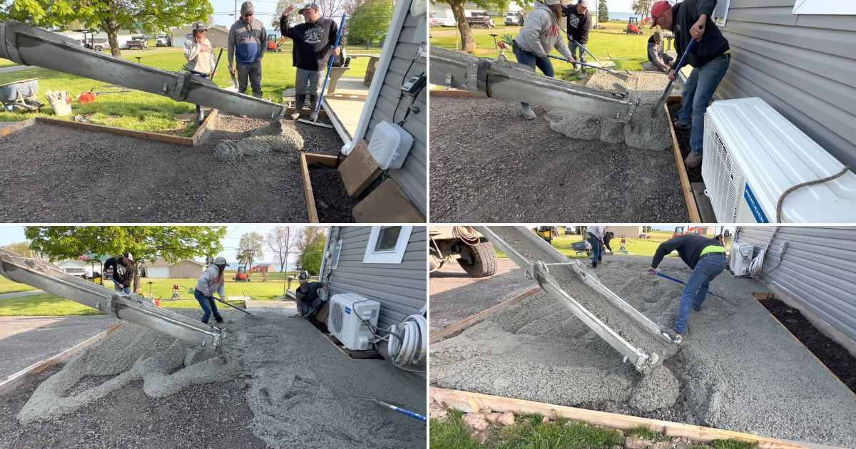 Concrete Pad Concrete Pouring