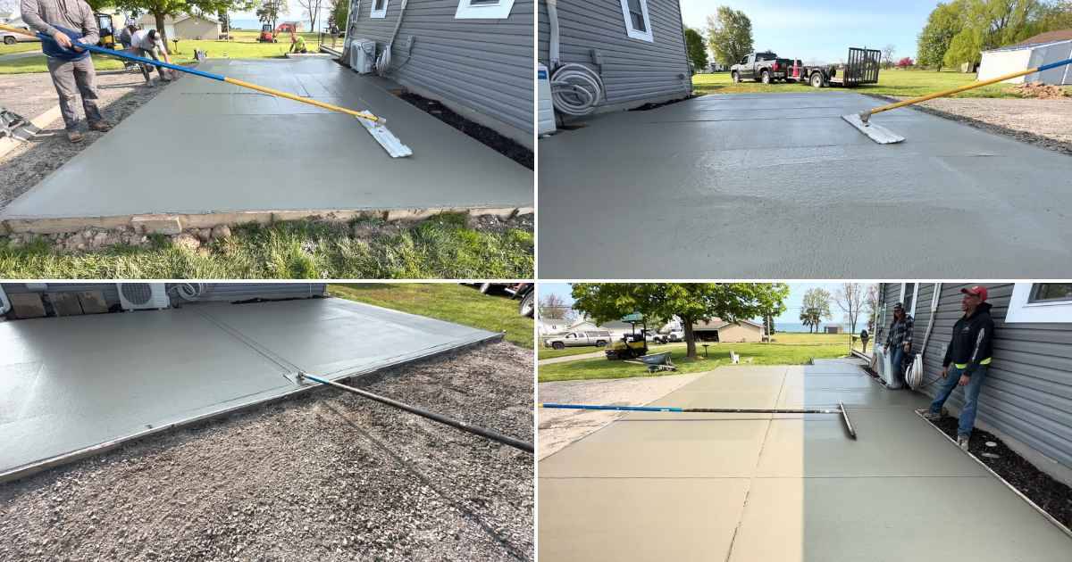 Concrete Pad Finishing