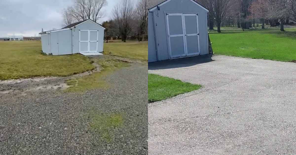 Gravel Driveway Repair Transformation