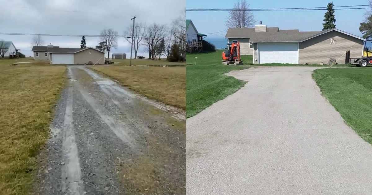 Gravel Driveway Repair Transformation