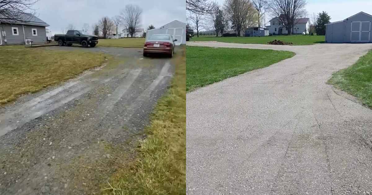 Gravel Driveway Repair Transformation