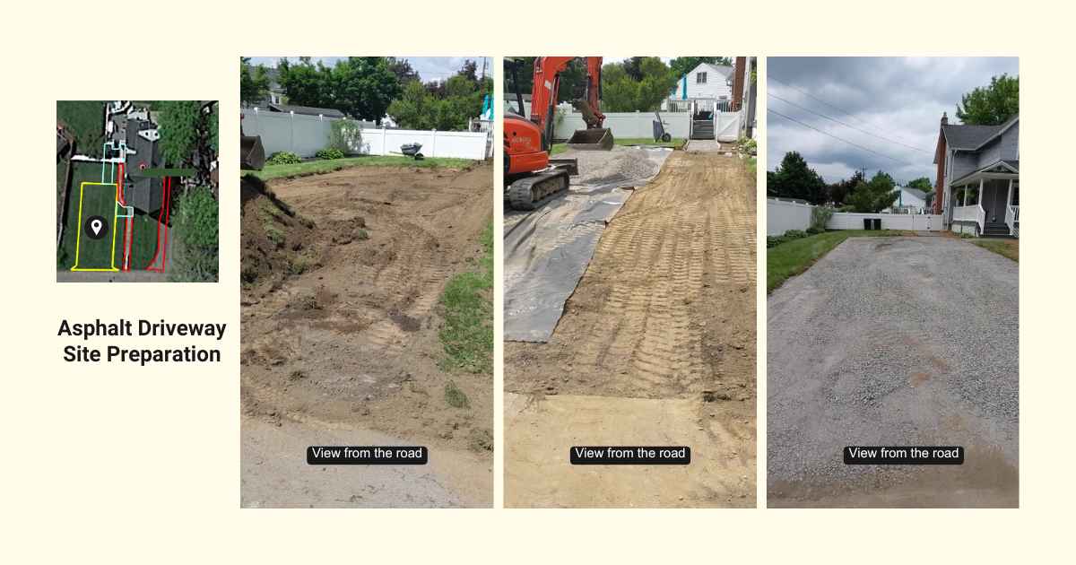 Site Preparation for Asphalt Driveway